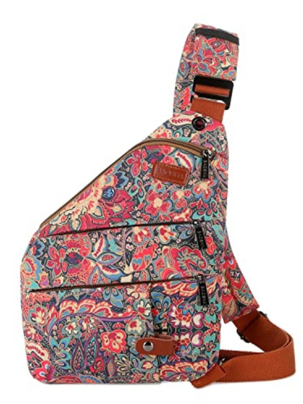 New - Women's Floral Small Sling Bag Anti Theft Travel purse Bag Crossbody Chest